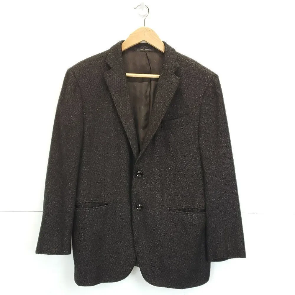 Ermenegildo Zegna Su Misura Men's Blazer Coat Cashmere Silk Custom Made 7-52 C